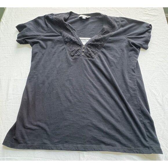 Great Northwest V-Neck Tops Womens Plus 2X Black Teal Short Sleeve T-Shirt Lot - Picture 3 of 14